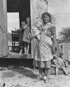 Lange, Dorothea, 1895-1965. Children in a Democracy -- On Arizona Highway 87, Maricopa County, from Art in the Christian Tradition, a project of the Vanderbilt Divinity Library, Nashville, TN. http://diglib.library.vanderbilt.edu/act-imagelink.pl?RC=55632 
