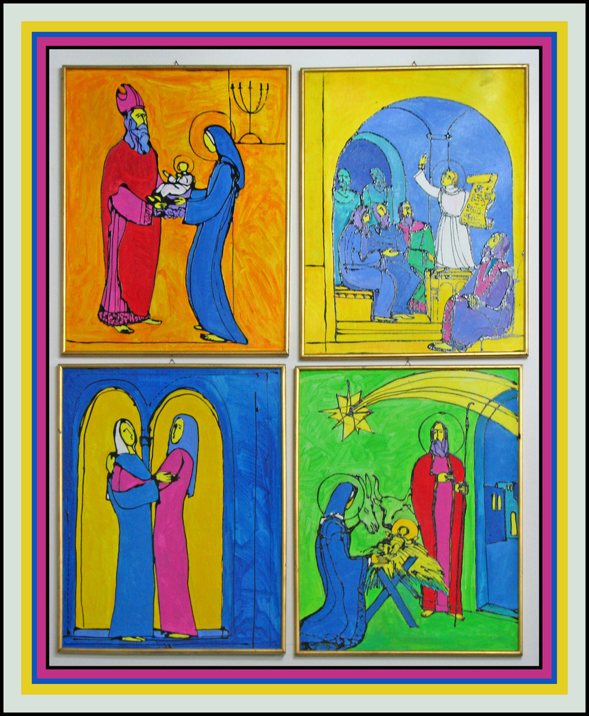 St. Luke's Nativity Scenes.  Used by Permission of a Creative Commons License.  See here for the original.  