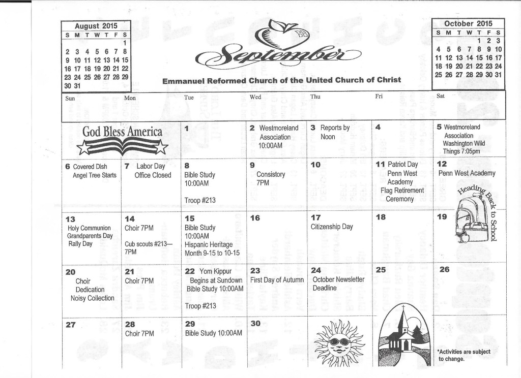 September 2015 Calendar (2)