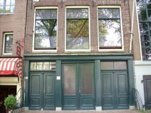 Anne Frank's House, Amsterdam.  Used by permission of a Creative Commnons Licesne.  Original by liddybits on Flickr here.  